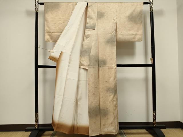 平和屋着物■上質な小紋　舞楓文　暈し染め　金彩　正絹　逸品　CAAO1759ou