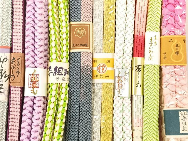 平和屋着物●和装小物　上質な帯締め１０本セット　逸品　未使用　CAAO2064xi