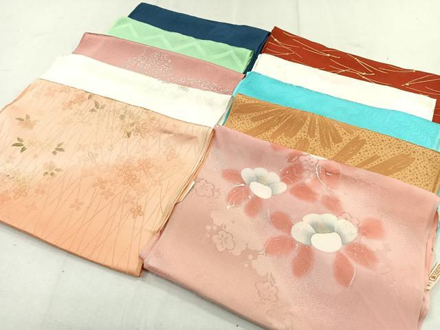 平和屋着物★和装小物　上質な帯揚げ10枚セット　逸品　CAAO3459ua