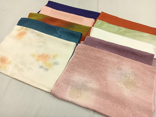 平和屋着物★和装小物　上質な帯揚げ10枚セット　逸品　CAAO3460ua