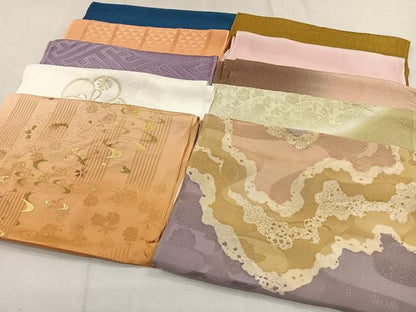 平和屋着物★和装小物　上質な帯揚げ10枚セット　逸品　CAAO3471ua