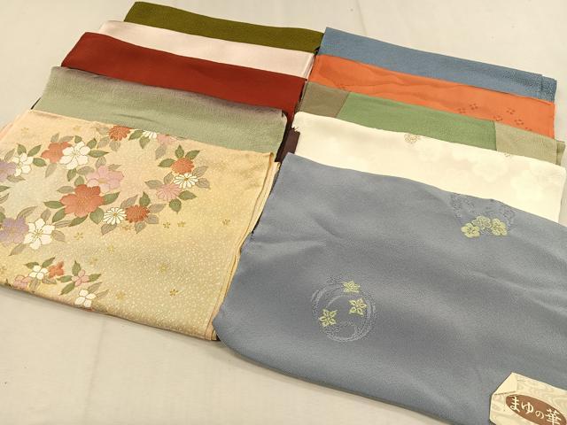 平和屋着物★和装小物　上質な帯揚げ10枚セット　逸品　CAAO3477ua