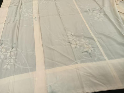 平和屋着物■長襦袢 無双仕立て 枝花文 正絹 逸品 CAAO3636ua