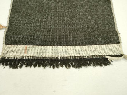平和屋着物●本場結城紬 重要無形文化財 反物 ８０亀甲 総詰め 柳煤竹色 着尺 逸品 未使用 CAAO3678ju