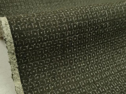 平和屋着物●本場結城紬 重要無形文化財 反物 ８０亀甲 総詰め 柳煤竹色 着尺 逸品 未使用 CAAO3678ju