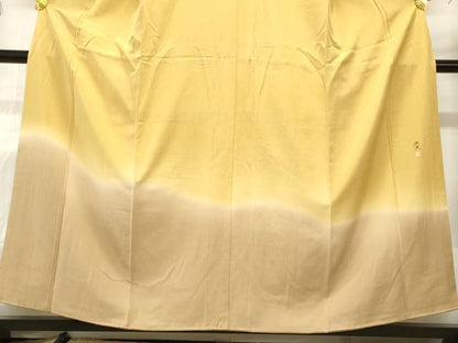 平和屋着物■訪問着　作家物　霞草花文　暈し染め　金彩　正絹　逸品　CAAO8478id