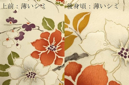 平和屋着物■上質な小紋　枝花文　金彩　正絹　逸品　CAAO8479id