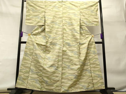 平和屋着物■本場大島紬　7マルキ　風景文　正絹　逸品　CAAO8481id