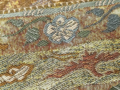 平和屋着物■六通柄袋帯 唐織 瑞雲吉祥文 金糸 正絹 逸品 CAAO8841fb