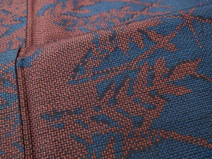 平和屋着物■上質な紬　枝葉文　正絹　逸品　未使用　CAAO9293yk