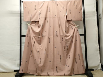 平和屋着物■上質な小紋　手描き　吉祥文　正絹　逸品　CAAO9299yk