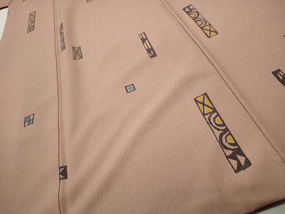 平和屋着物■上質な小紋　手描き　吉祥文　正絹　逸品　CAAO9299yk