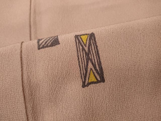 平和屋着物■上質な小紋　手描き　吉祥文　正絹　逸品　CAAO9299yk