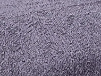 平和屋着物▽上質な色無地 単衣 南天地紋 滅紫色 正絹 逸品 CAAP4388vf