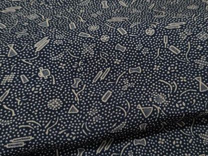 平和屋着物▽江戸小紋 単衣 宝尽くし小紋柄 正絹 逸品 CAAP5519ut