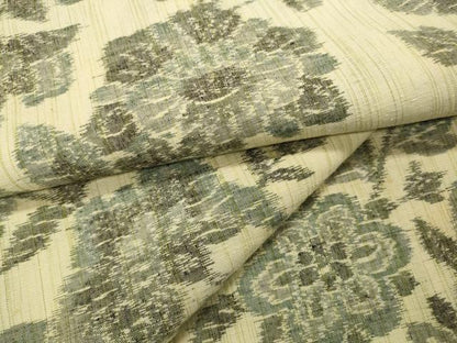 平和屋着物▽上質な紬 単衣 吉祥花文 正絹 逸品 CAAP5553ut