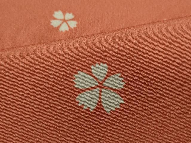 平和屋着物▽小紋 単衣 舞桜文 洗える着物 CAAP5554ut