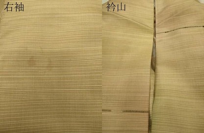 平和屋着物▽上質な紬 単衣 霞文 正絹 逸品 CAAP5586ut