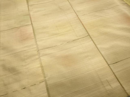 平和屋着物▽上質な紬 単衣 霞文 正絹 逸品 CAAP5586ut