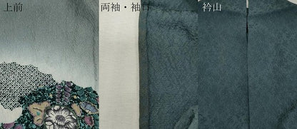 平和屋着物▽訪問着 単衣 辻が花 暈し染め 正絹 逸品 CAAP5588ut