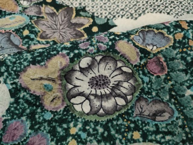 平和屋着物▽訪問着 単衣 辻が花 暈し染め 正絹 逸品 CAAP5588ut