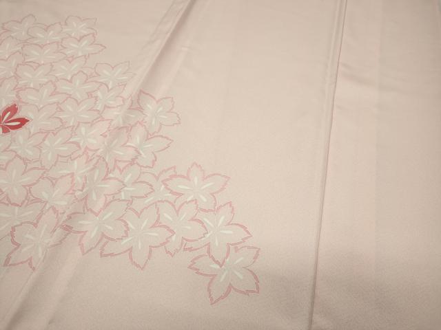 平和屋着物▽訪問着 単衣 刺繍 舞桜 正絹 逸品 未使用 CAAP5589ut