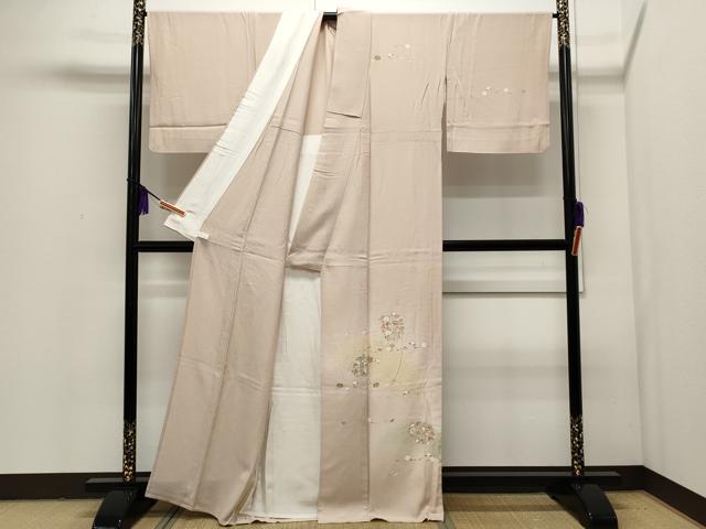 平和屋着物▽訪問着 単衣 花籠文 暈し染め 正絹 逸品 CAAP5590ut