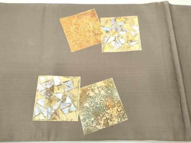 平和屋着物■太鼓柄袋帯 色紙重ね吉祥文 金銀彩 正絹 逸品 CAAP6105ch
