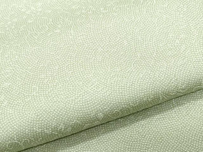平和屋着物▽江戸小紋 単衣 鮫小紋柄 柳茶色 正絹 逸品 CAAP6373vf