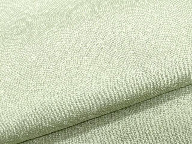 平和屋着物▽江戸小紋 単衣 鮫小紋柄 柳茶色 正絹 逸品 CAAP6373vf