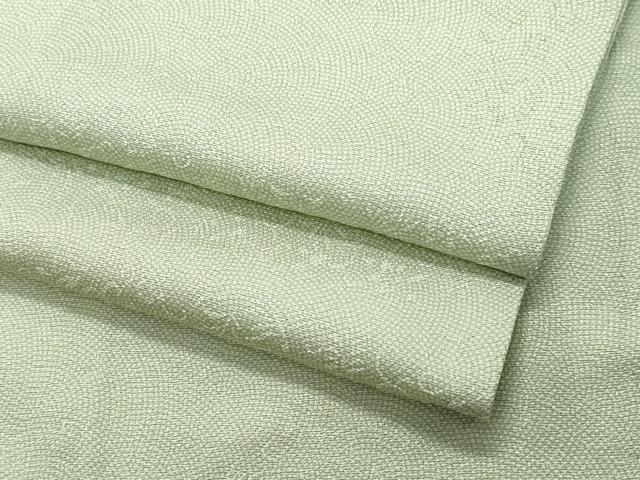 平和屋着物▽江戸小紋 単衣 鮫小紋柄 柳茶色 正絹 逸品 CAAP6373vf