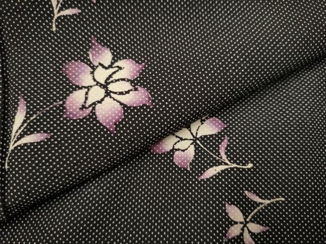 平和屋着物●上質な小紋 草花文 行儀 正絹 逸品 CAAP7110hy
