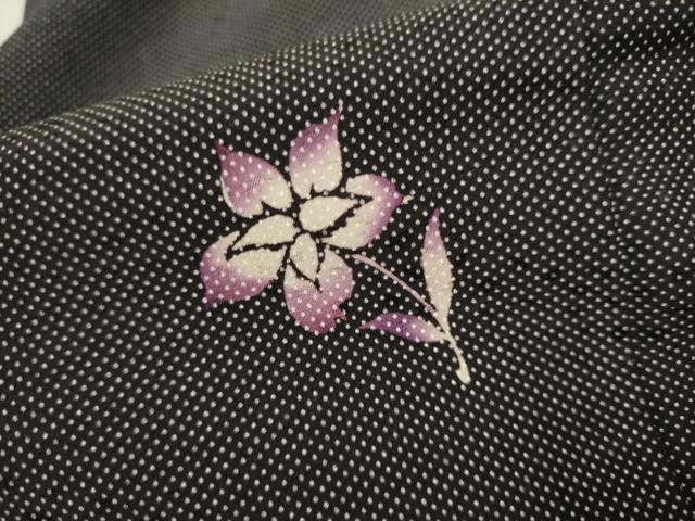 平和屋着物●上質な小紋 草花文 行儀 正絹 逸品 CAAP7110hy