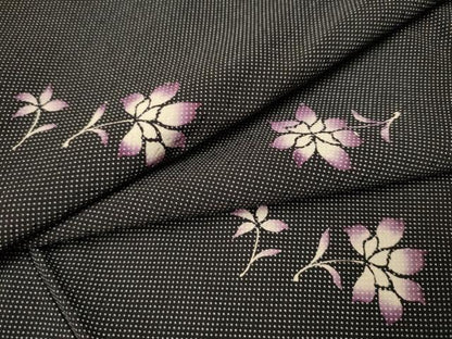 平和屋着物●上質な小紋 草花文 行儀 正絹 逸品 CAAP7110hy