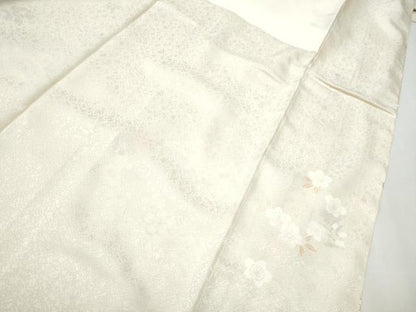 平和屋着物●訪問着 駒刺繍 雪輪草花紋 金彩 正絹 逸品 CAAP7132hy