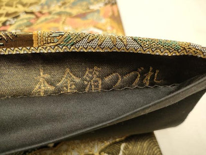 平和屋着物●六通柄袋帯 琳派瑞祥錦 本金箔つづれ 正絹 逸品 CAAP7158hy