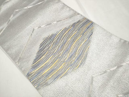 平和屋着物●六通柄袋帯　吉祥文　金銀糸　正絹　逸品　CAAP7169hy