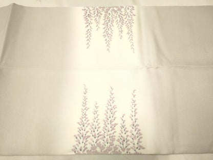 平和屋着物●塩瀬 九寸開き名古屋帯 藤花房 正絹 逸品 CAAP7179hy