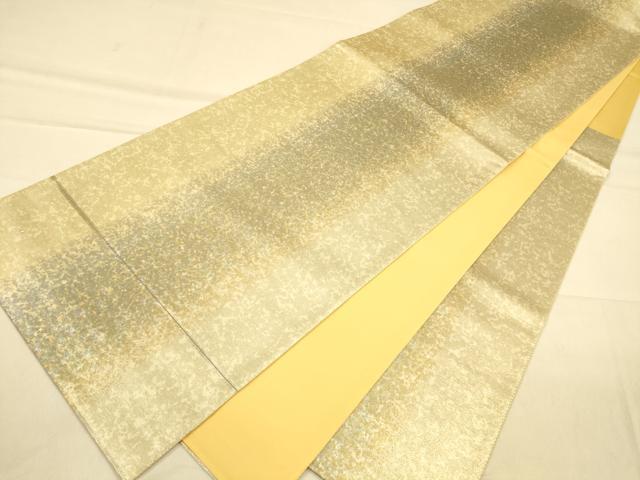 平和屋着物◎六通柄袋帯 霞文 引箔 正絹 逸品 CAAP8084ft