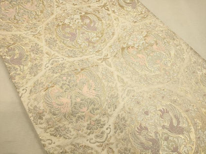 平和屋着物◎六通柄袋帯 古代オリエント 金銀糸 引箔 正絹 逸品 CAAP8182ft