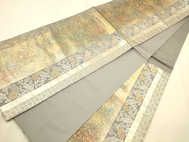 平和屋着物◎六通柄袋帯　花間道　正絹　逸品　CAAP8213ft