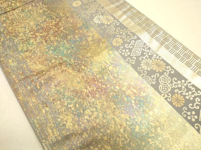 平和屋着物◎六通柄袋帯　花間道　正絹　逸品　CAAP8213ft