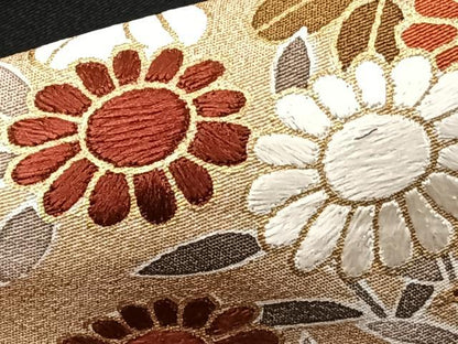 平和屋着物■豪華黒留袖　駒刺繍　扇面舞花文　金彩　正絹　逸品　CAAP9216xi