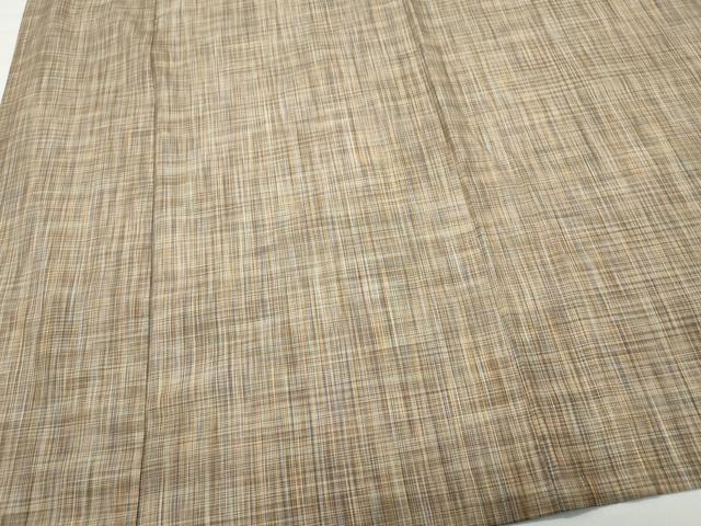 平和屋着物▽上質な紬　単衣　霞文　正絹　逸品　CAAQ0011vf