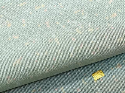 平和屋着物▽訪問着 単衣 刺繍 箔散らし 霞文 金彩 やまと誂製 正絹 逸品 CAAQ0015vf