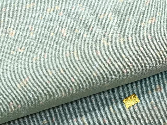 平和屋着物▽訪問着 単衣 刺繍 箔散らし 霞文 金彩 やまと誂製 正絹 逸品 CAAQ0015vf