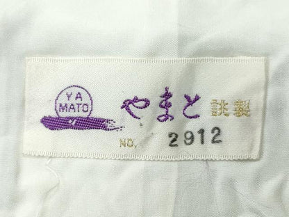 平和屋着物▽訪問着 単衣 刺繍 箔散らし 霞文 金彩 やまと誂製 正絹 逸品 CAAQ0015vf