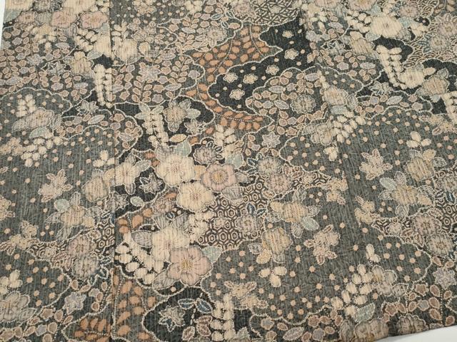 平和屋着物▽上質な小紋 単衣 辻が花 正絹 逸品 CAAQ0031vf
