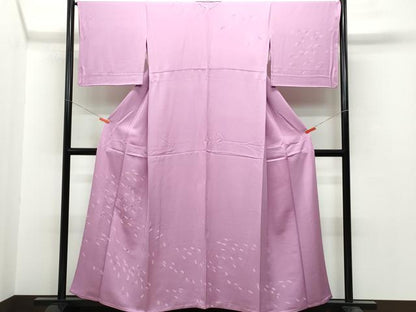 平和屋着物▽訪問着 単衣 刺繍 裏菊文 正絹 逸品 CAAQ0033vf