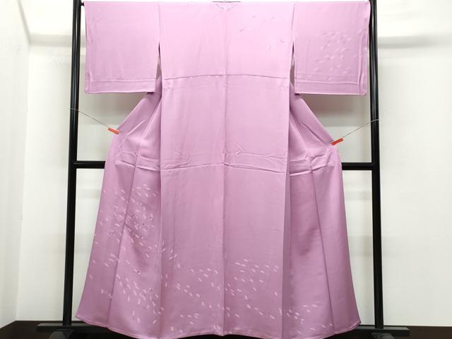 平和屋着物▽訪問着 単衣 刺繍 裏菊文 正絹 逸品 CAAQ0033vf